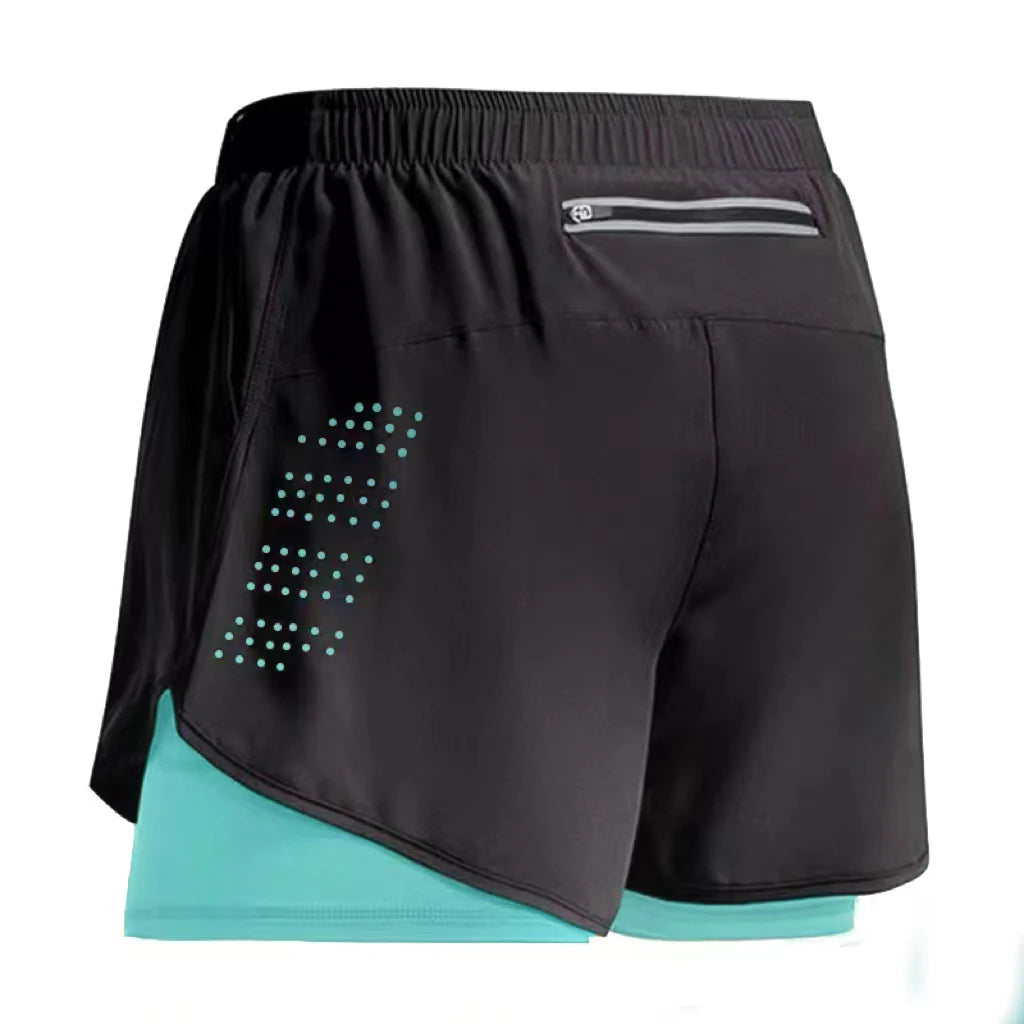 Men Running Shorts 2 In 1 Quick Dry Gym Training Shorts For Jogging