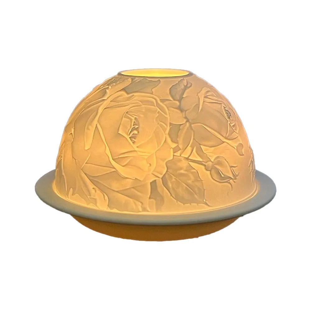 3D Flower Porcelain Candle Holder For Home Decor And Gifts