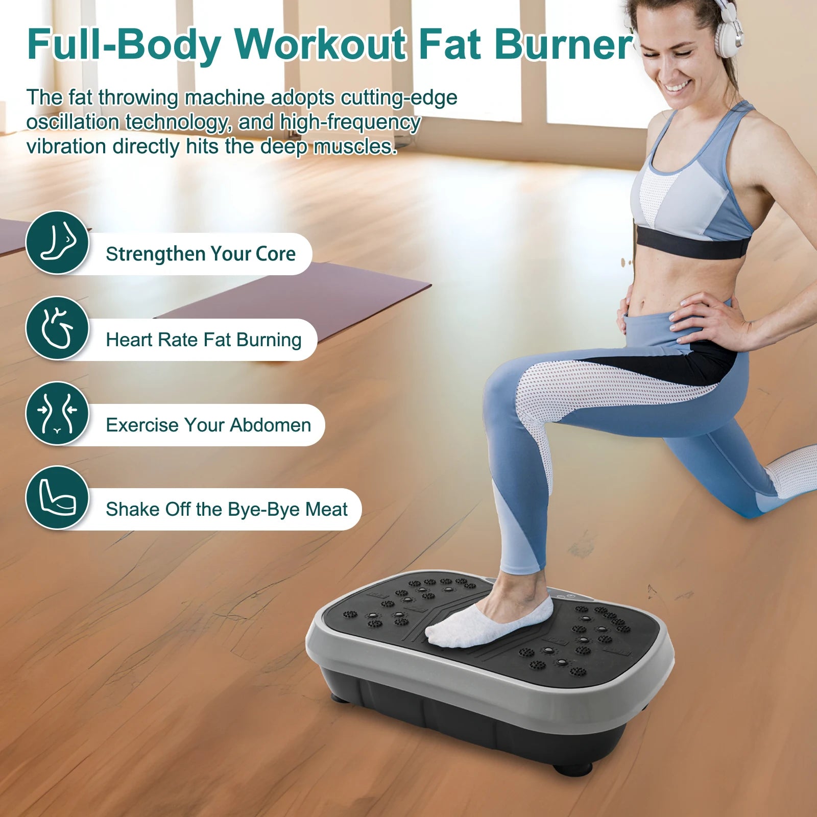 Vibration Plate Exercise Machine For Home Fitness Fat Burning