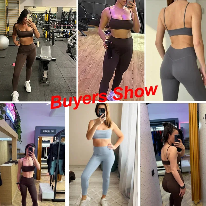 Naked Feel Yoga Set Women Tracksuit 2 Piece Sportswear
