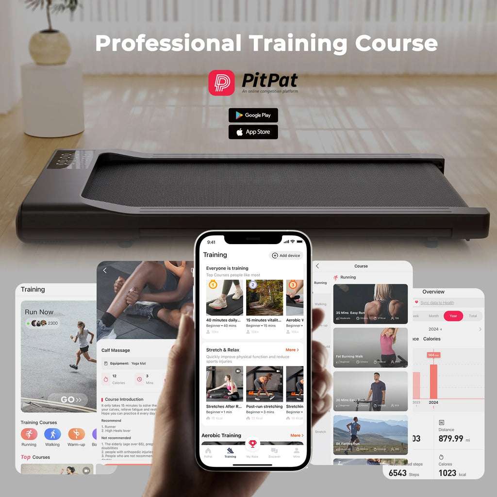 Driving Power 2in1 Treadmill For Home Office With Remote Control LCD Display And Adjustable Speed