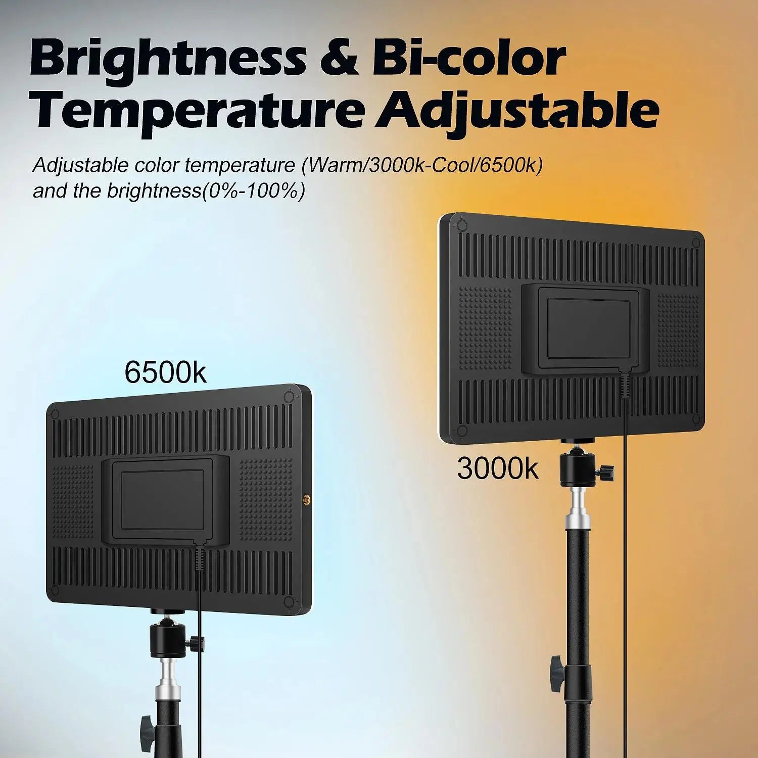 LED Video Light With Tripod For Live Streaming And Photos