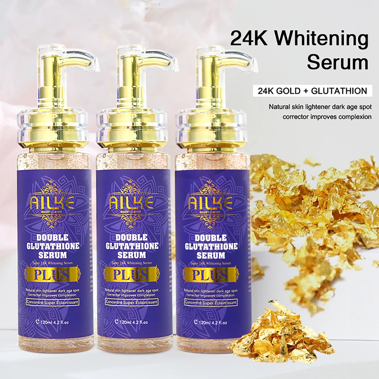 AILKE Glutathione Plus Skin Care Set Advanced Lightening Lotion
