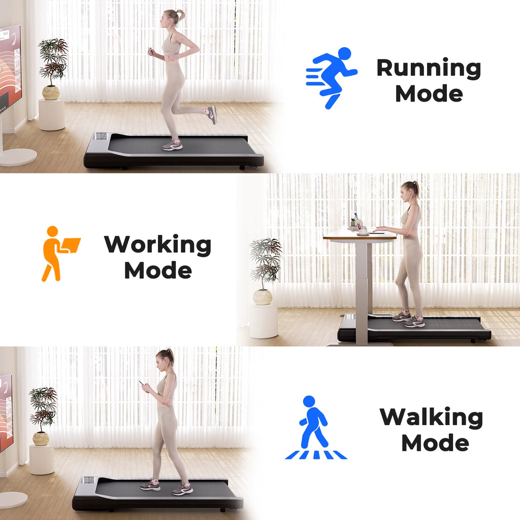 Driving Power 2in1 Treadmill For Home Office With Remote Control LCD Display And Adjustable Speed