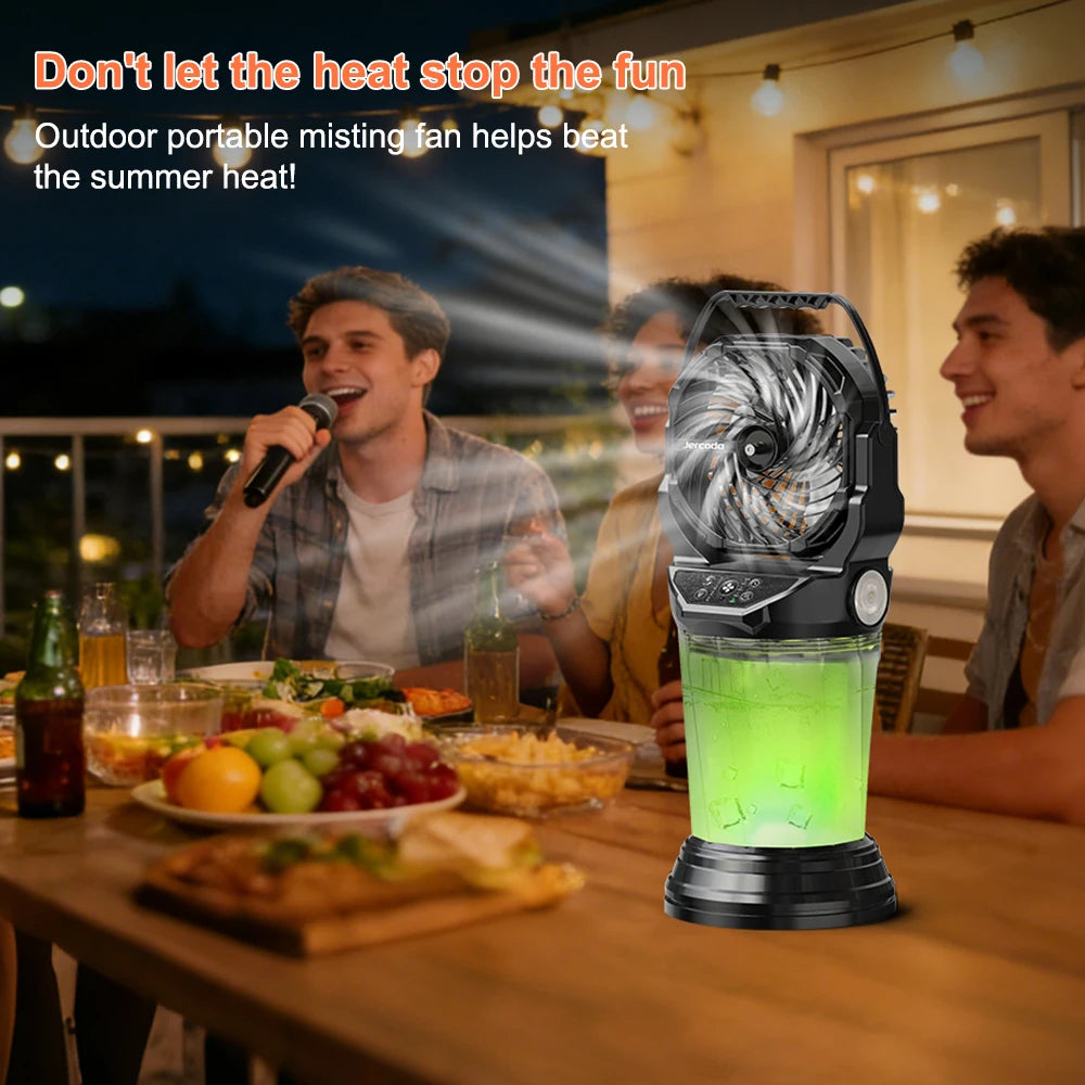 Zen Active Living Portable Misting Fan With 2L Water Tank And Rechargeable Battery