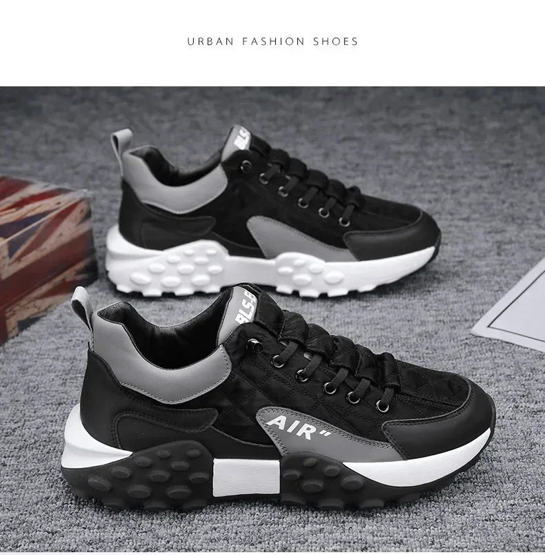 Men's Casual Shoes Breathable Height Increasing Sneakers