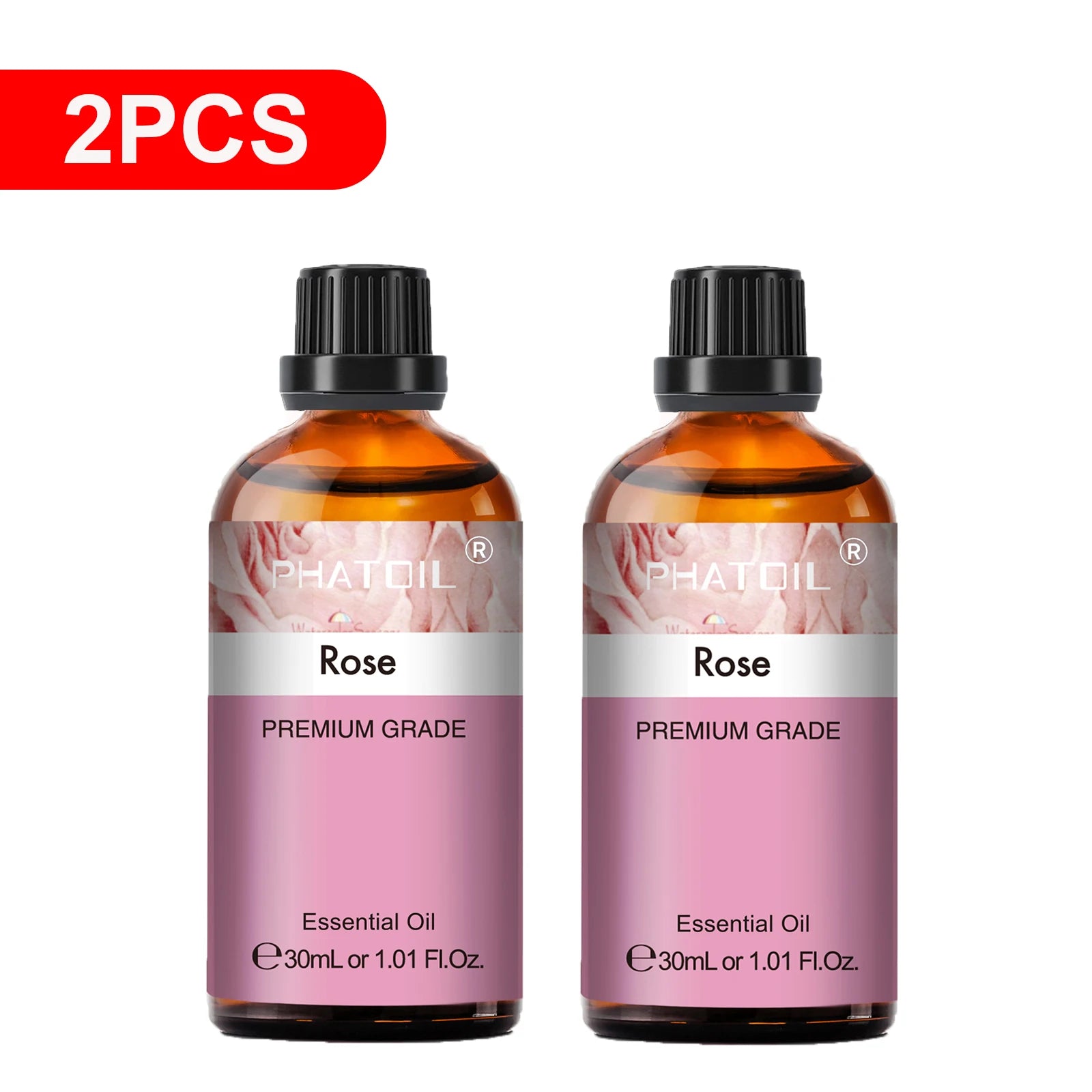 PHATOIL Essential Oils Set Peppermint Rose Lemon Lavender Eucalyptus Diffuser