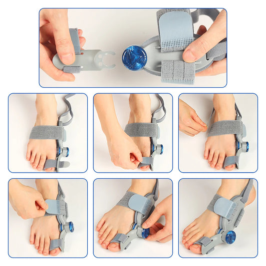 Bunion Corrector Toe Separator Foot Hallux Valgus Braces Orthotics Feet Bone Adjuster Correction Toe Straightener Foot Care Tool