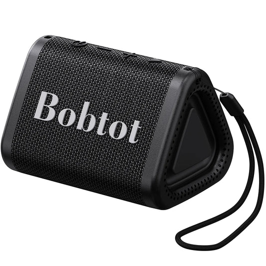 Bobtot Portable Bluetooth Shower Speaker Wireless IPX7 Small Speakers Waterproof Loud Stereo Sound with Bass TWS Camping Travel