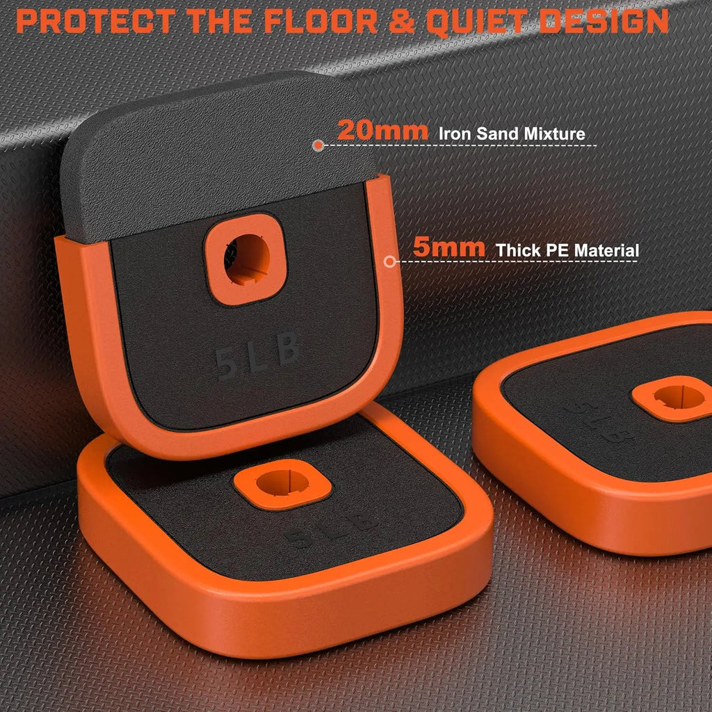 Zen Active Living Adjustable Dumbbells Set 4 In 1 For Home Gym