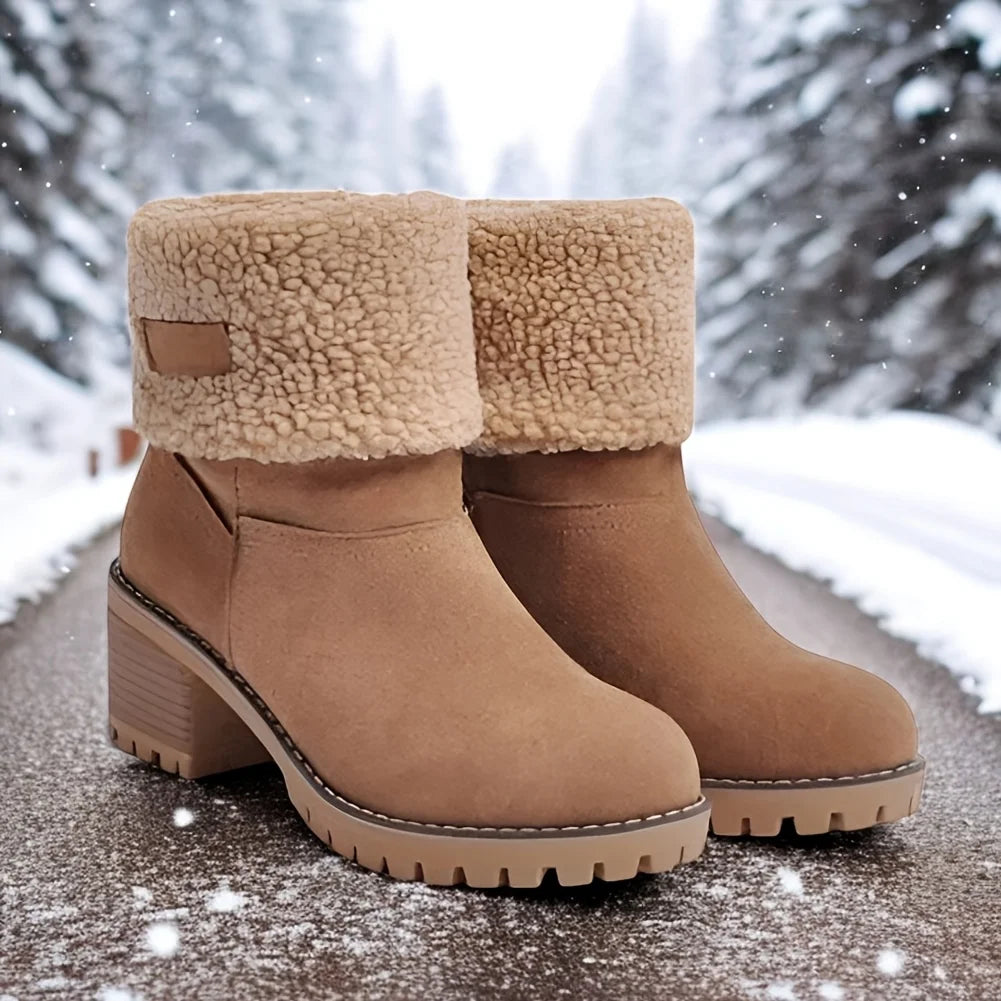 Winter Faux Fur Snow Boots For Women Warm Platform Boots