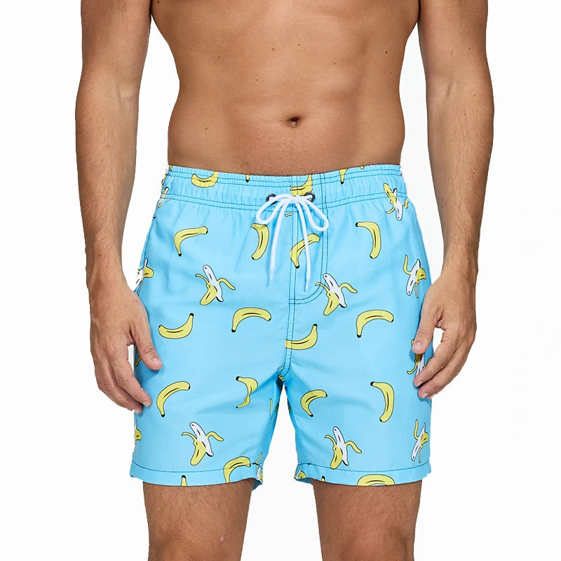 Quick Dry Summer Mens Swimwear Beach Board Shorts For Men