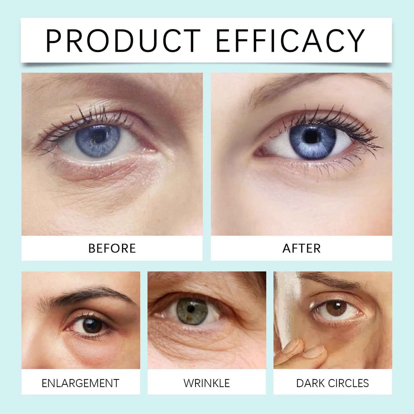 Hoygi Hyaluronic Acid Eye Cream Moisturizing Anti Puffiness Firming Circles