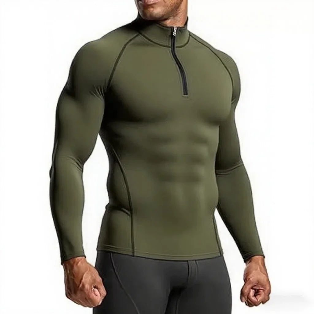 Men Sportswear Long Sleeve Gym T Shirt For Running Training