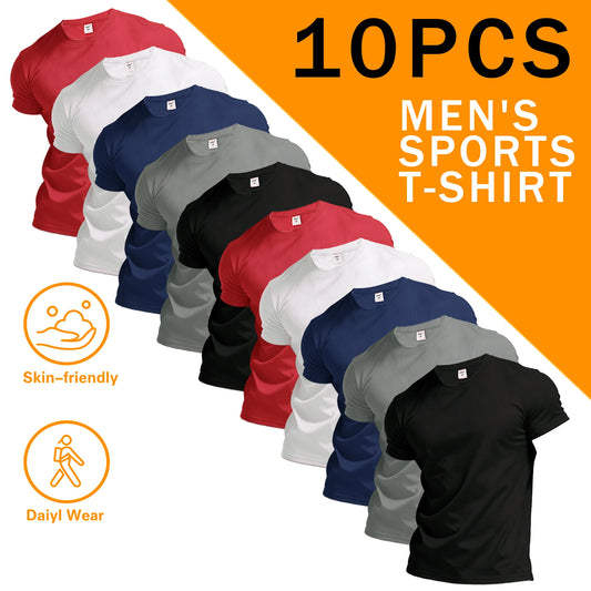 Men's Sports Round Neck Short Sleeve Performance Tee