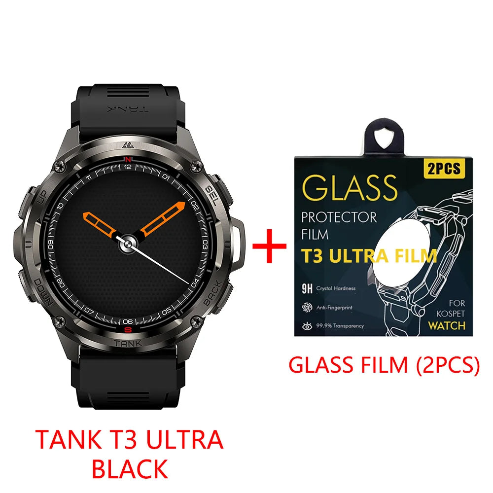 KOSPET Tank T3 Ultra GPS Rugged Smartwatch Altimeter