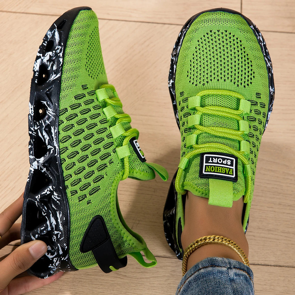 Lightweight Breathable Running Shoes For Men And Women With Mesh Upper
