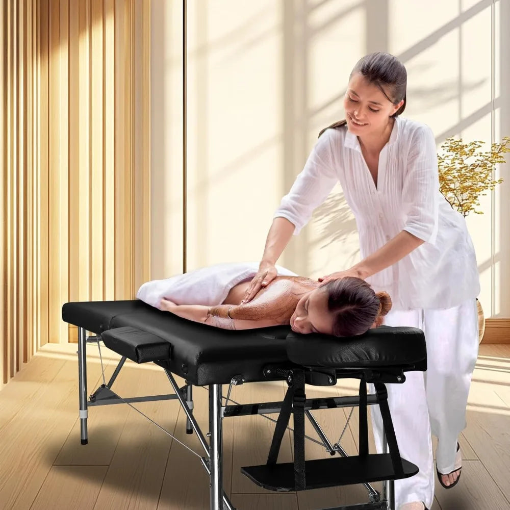 Portable Aluminum Massage Table Folding Spa Bed For Tattoo Chair Estheticians