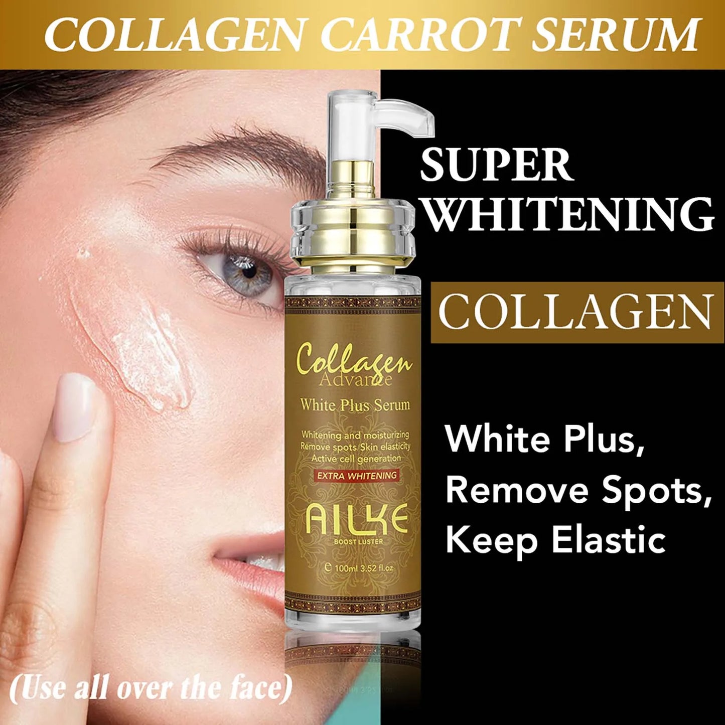 AILKE Collagen Skin Care Set For Women Moisturizing Whitening Freckle Removal