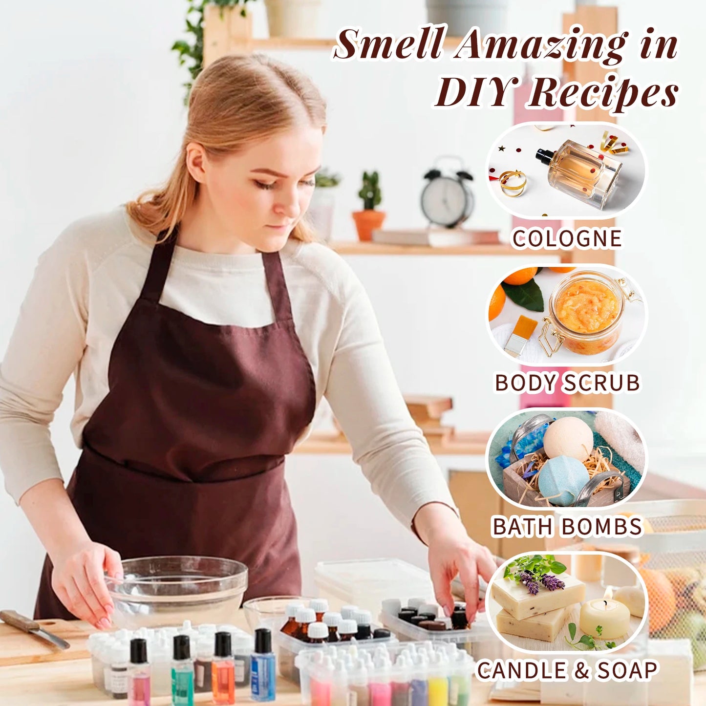 HIQILI Fragrance Oils Set Nature Theme Gift Set For Aromatherapy