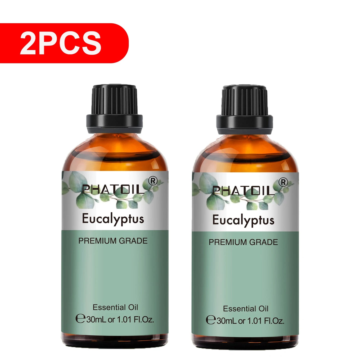 PHATOIL Essential Oils Set Peppermint Rose Lemon Lavender Eucalyptus Diffuser