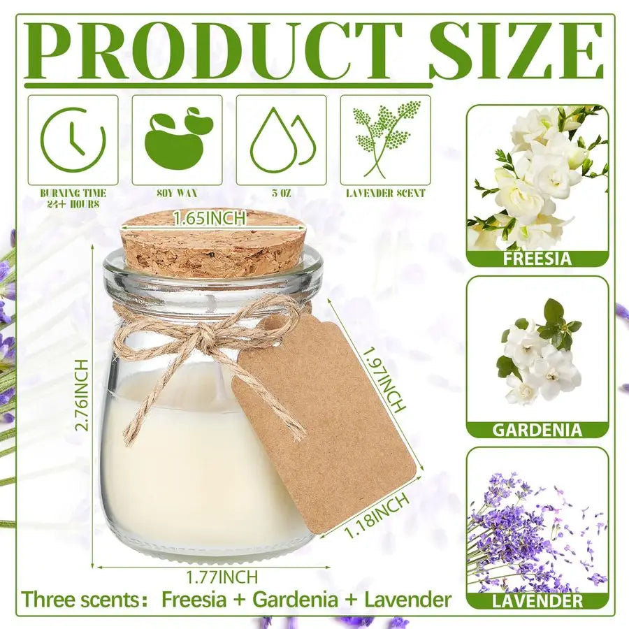 50 Piece Wedding Jar Candles Gift Set With DIY Tags