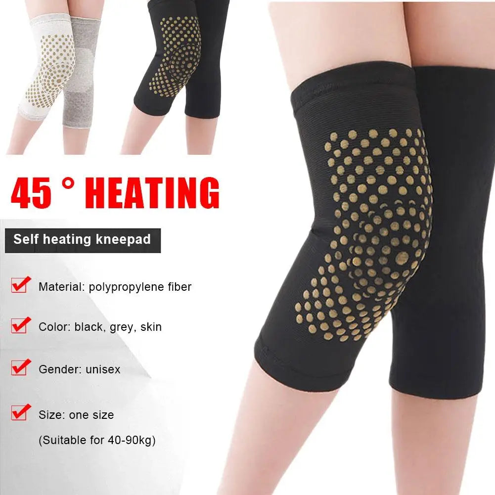 Self Heating Knee Pads,Warm Wormwood Self Heating Knee Brace Support, Long Compression Sleeve for Arthritis Joint Pain Relief