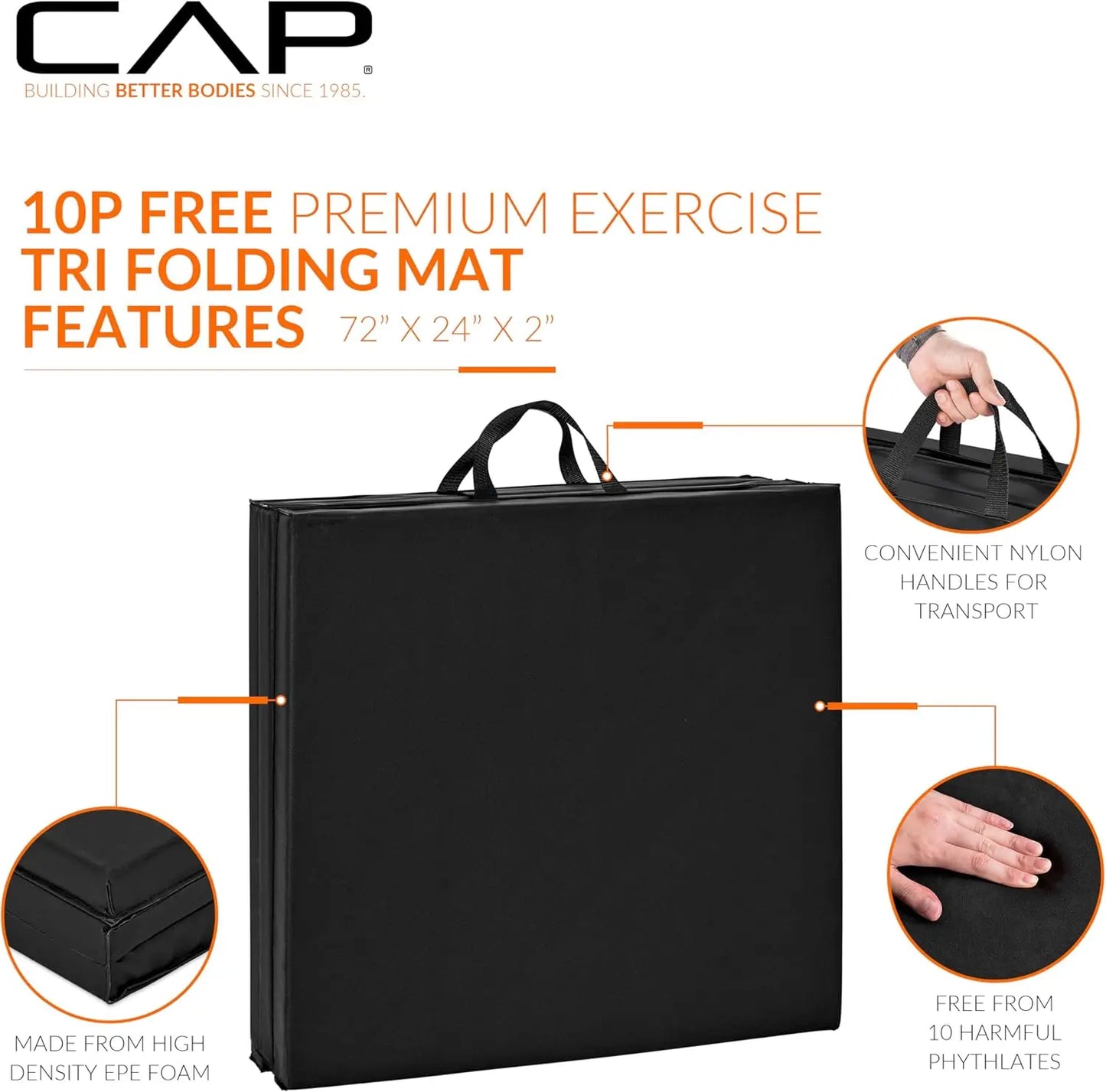 Foldable Exercise Mat With Anti Tear Design For Gym Yoga