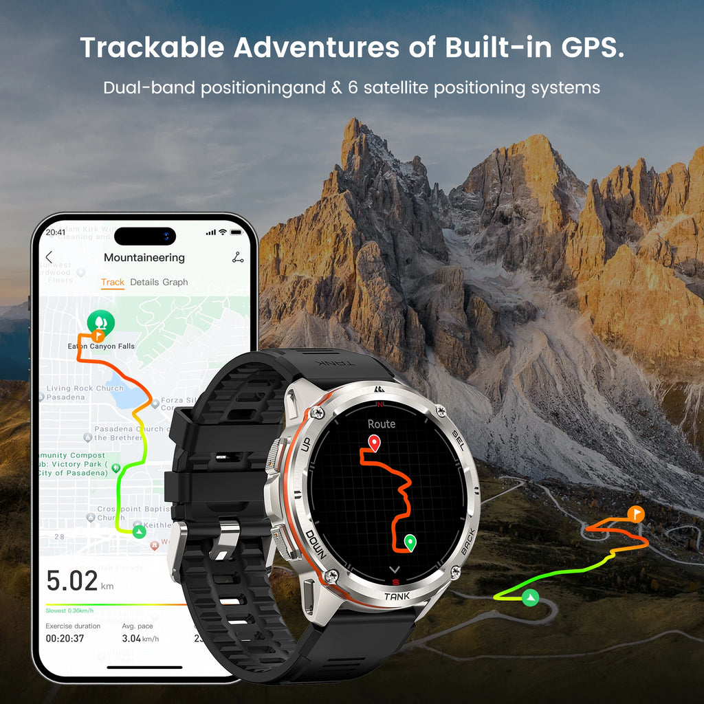 KOSPET Tank T3 Ultra GPS Smartwatch With Fitness Tracking