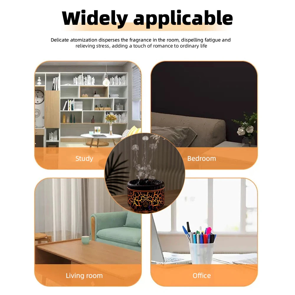 500ml Diffuser with Remote, Customizable Color Light Show, 2 Mist Modes, and Auto Shut-Off for Large Rooms