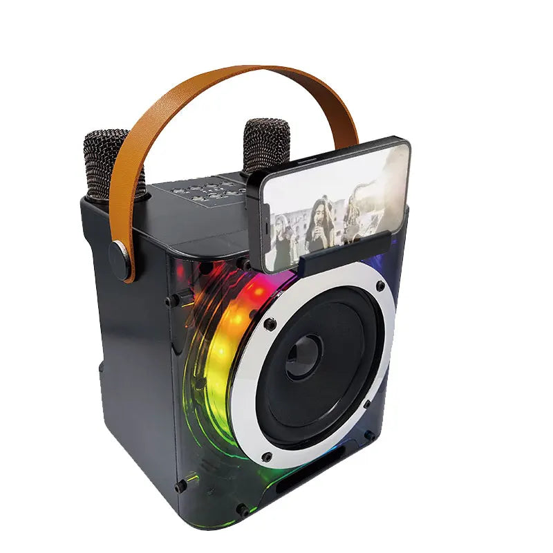 COLSUR 829 High Power Karaoke Bluetooth Speaker With RGB Lights And Microphone