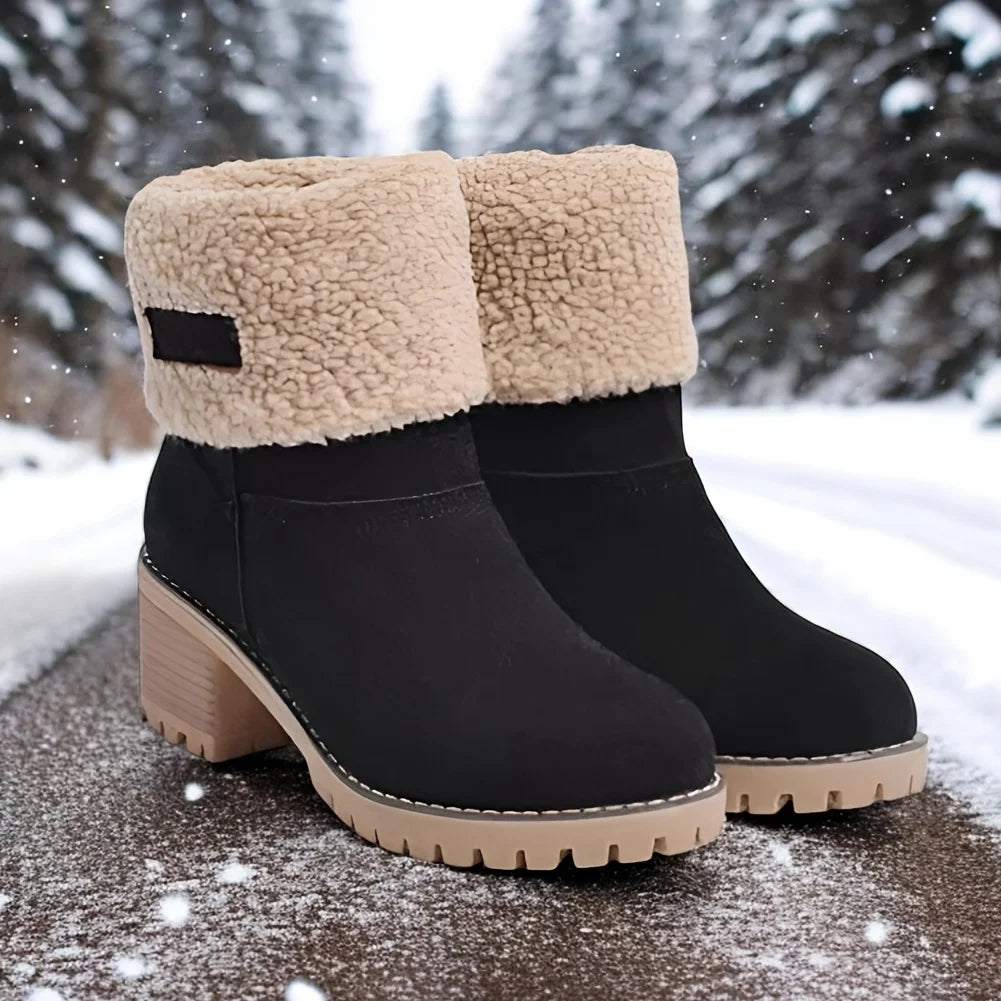 Winter Faux Fur Snow Boots For Women Warm Platform Boots