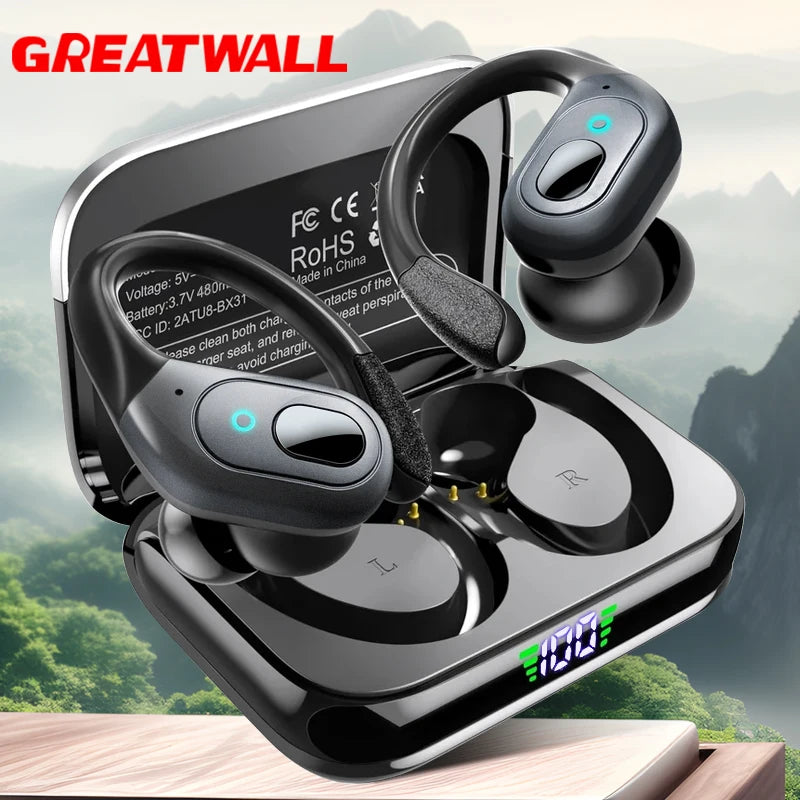 GREATWALL TWS Wireless Earphones Headset With Active Noise Cancellation