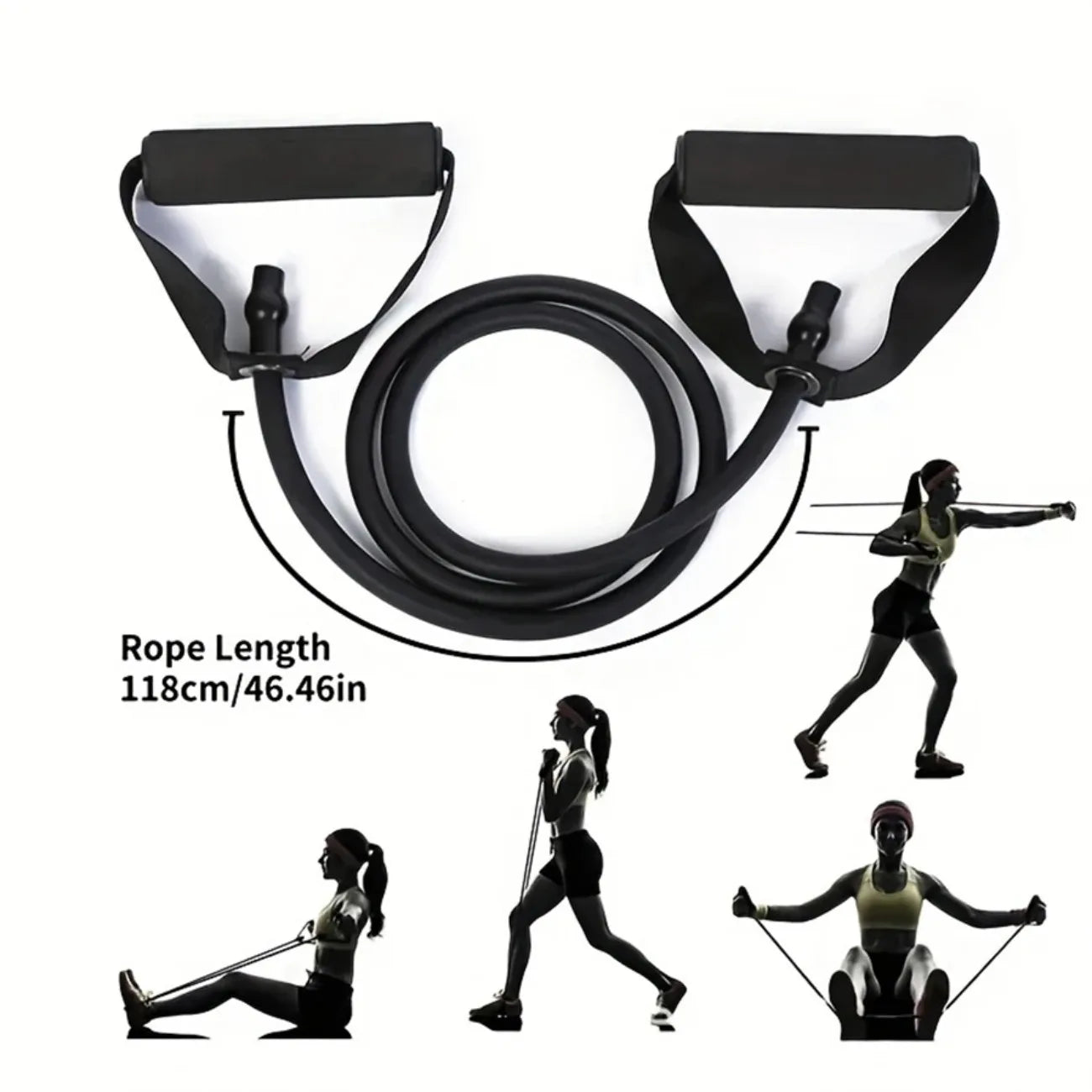 DIAMRI Resistance Band Set With Handles Three Levels Strength