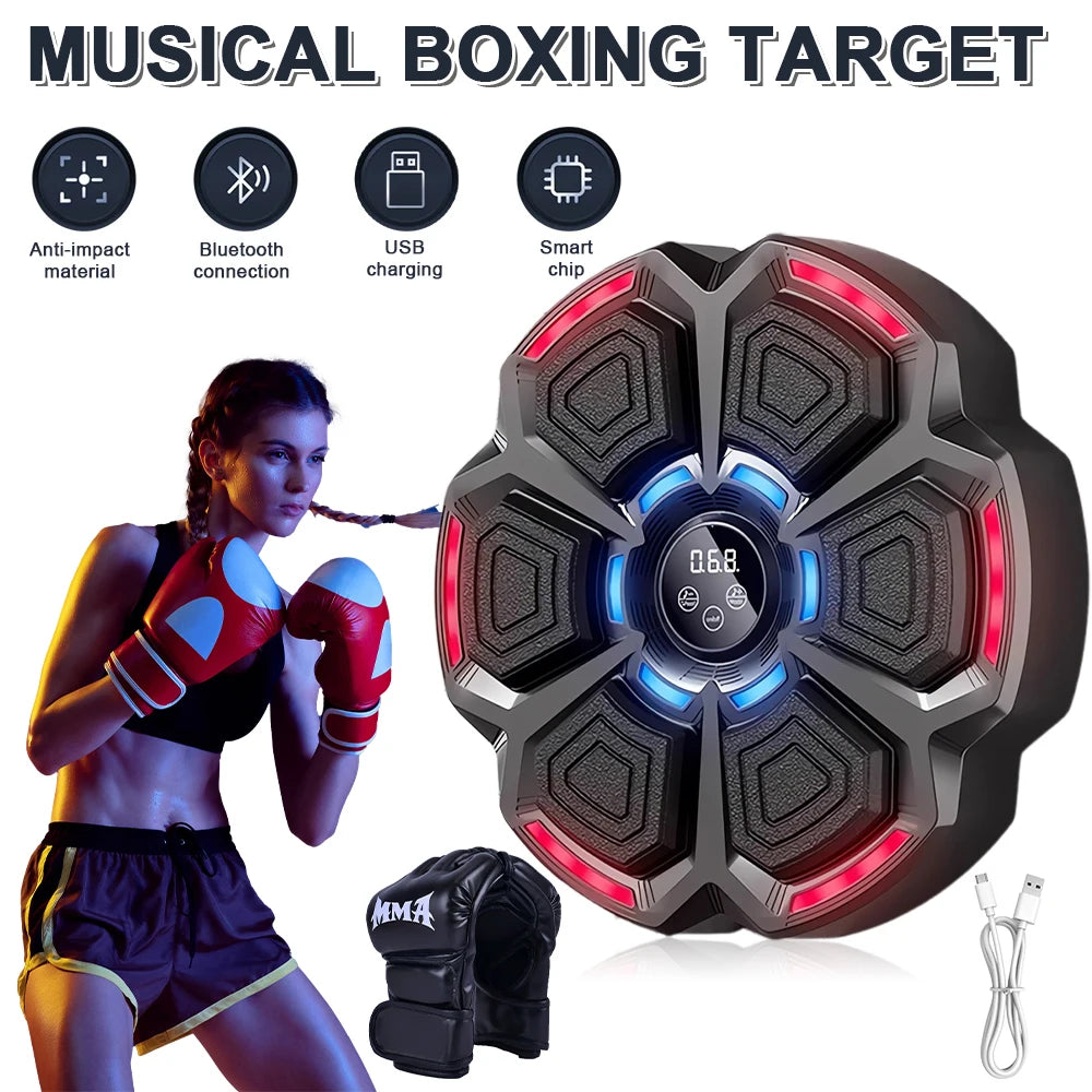 Hign Concerned Music Boxing Machine Adjustable Speed Wall Mounted Exercise