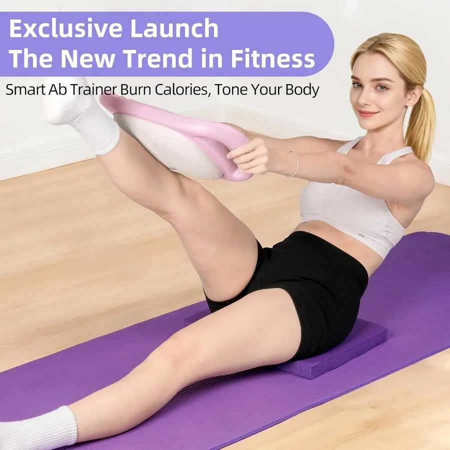 Smart Ab Trainer Machine With Bluetooth Music Counter Sit Up Core Workout