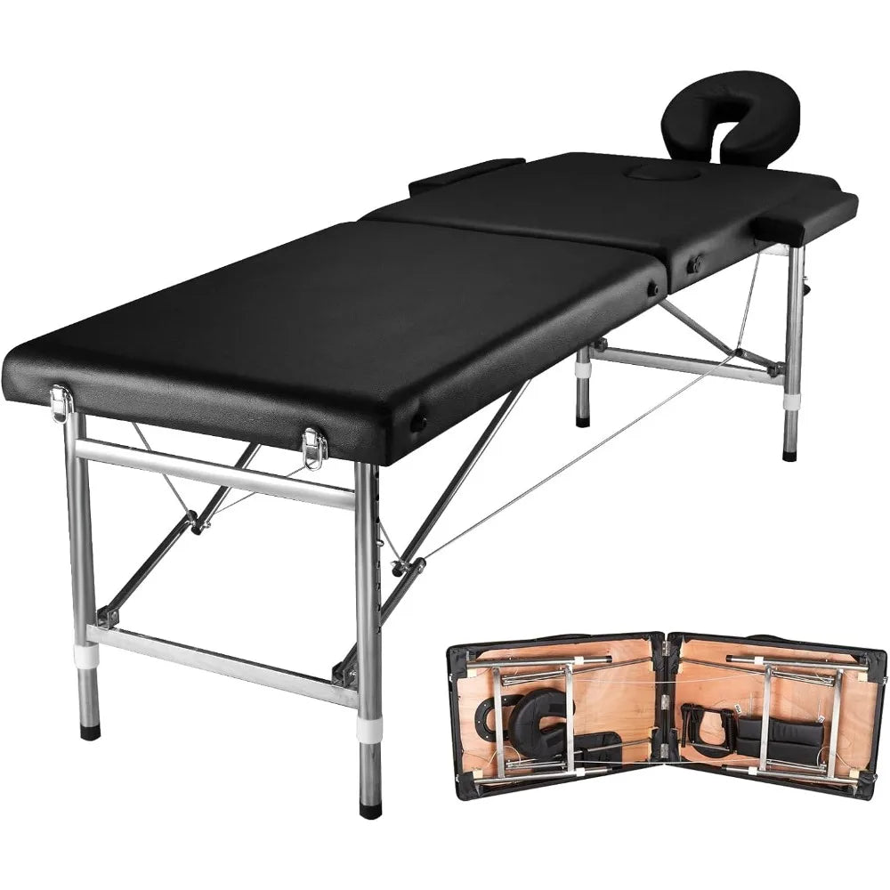 Portable Aluminum Massage Table Folding Spa Bed For Tattoo Chair Estheticians