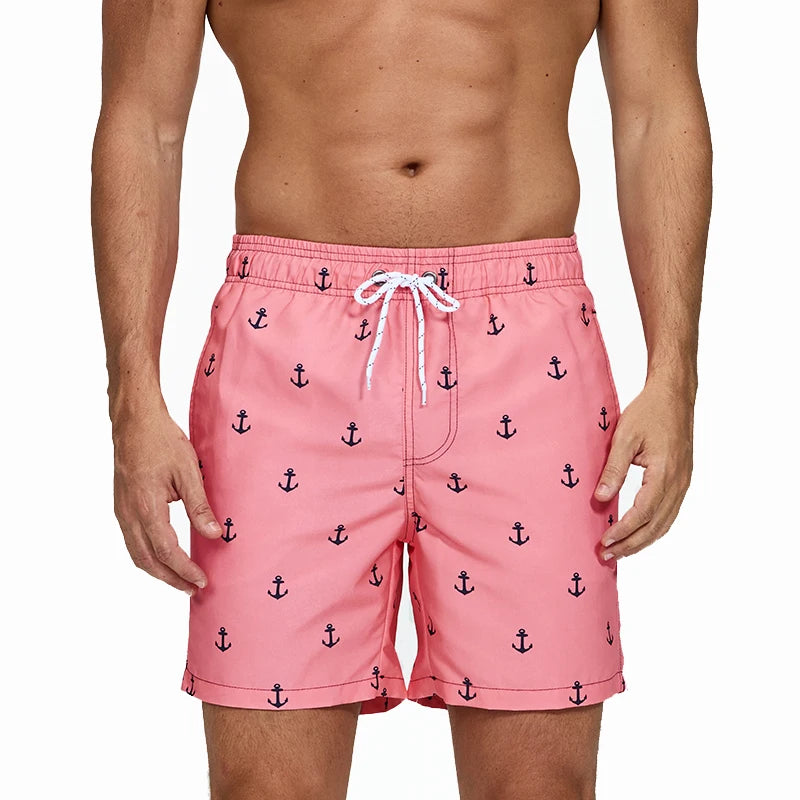 Quick Dry Summer Mens Swimwear Beach Board Shorts For Men