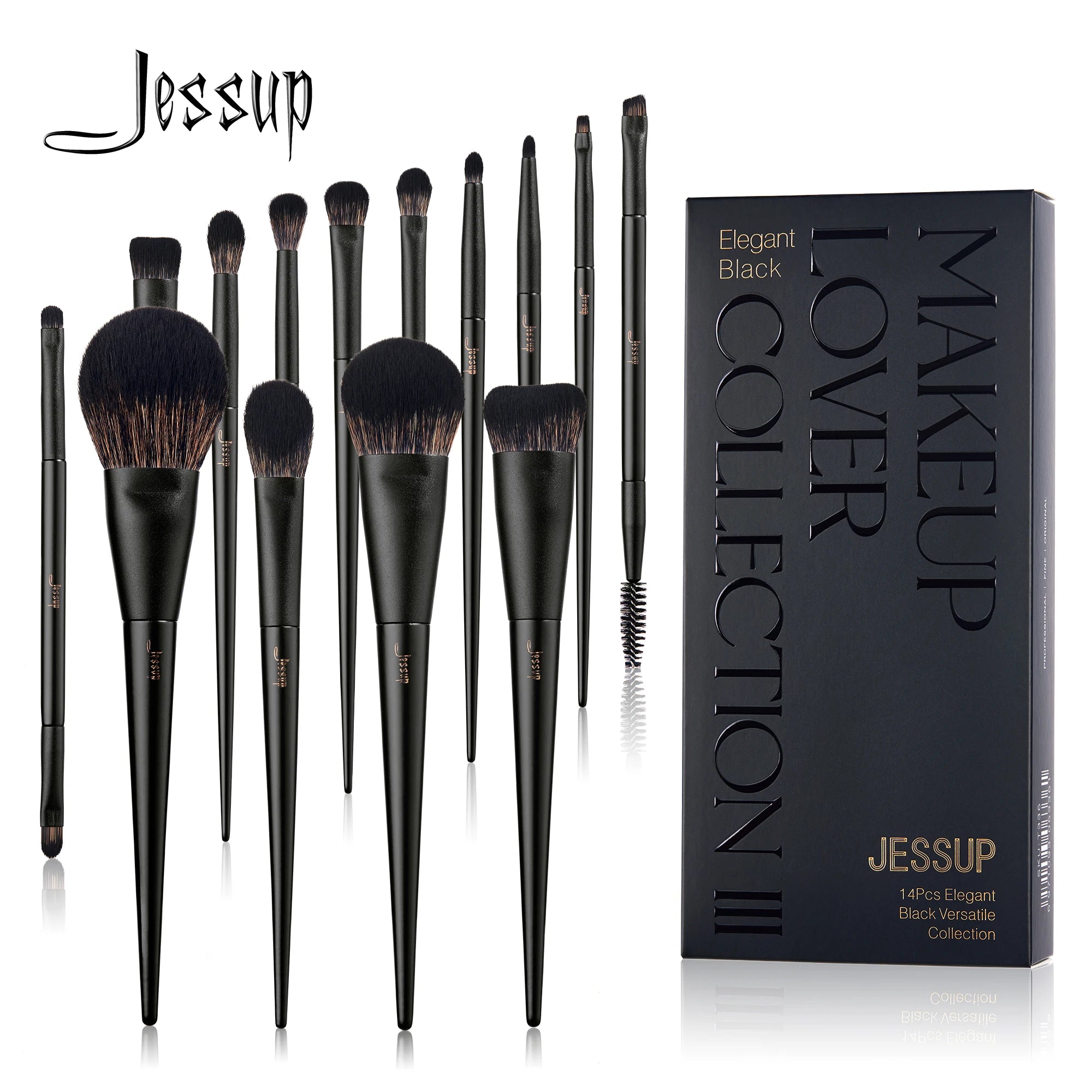 Jessup Makeup Brushes Set T336 Contour Foundation Eyeshadow Concealer Liner