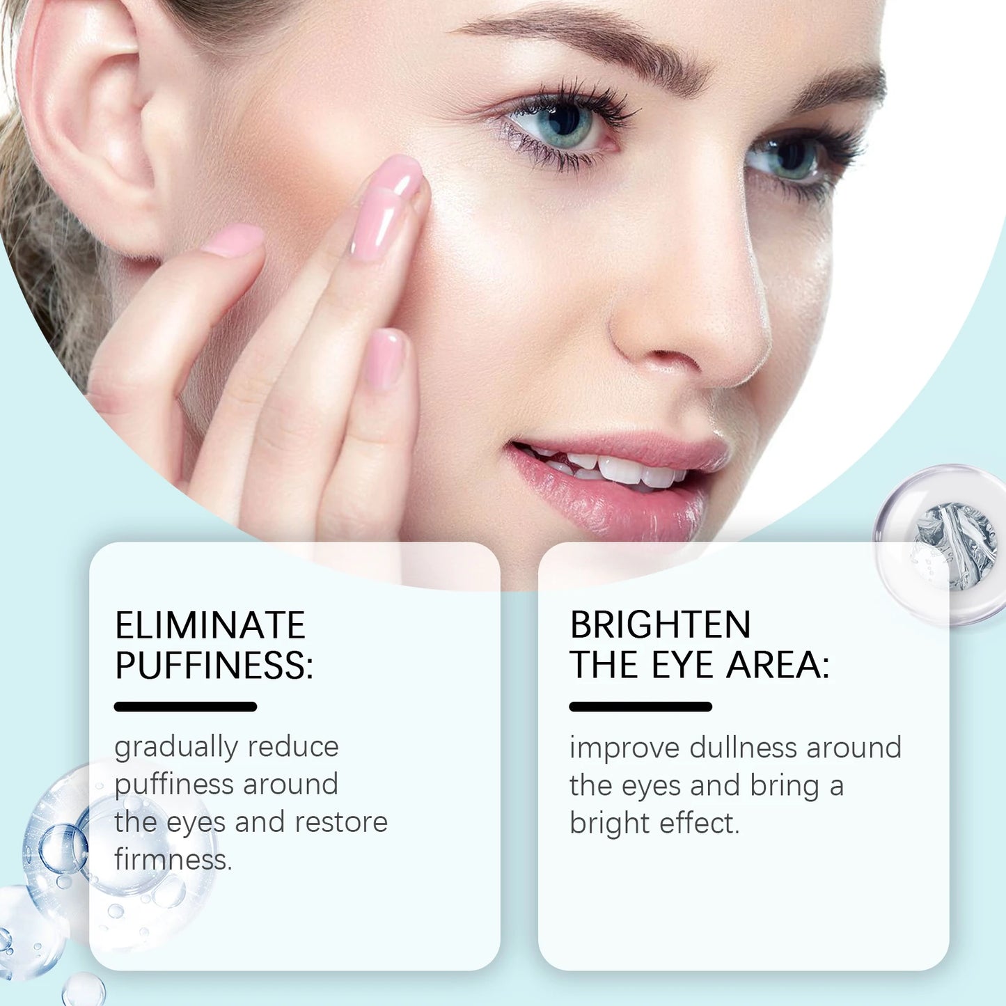 Hoygi Hyaluronic Acid Eye Cream Moisturizing Anti Puffiness Firming Circles