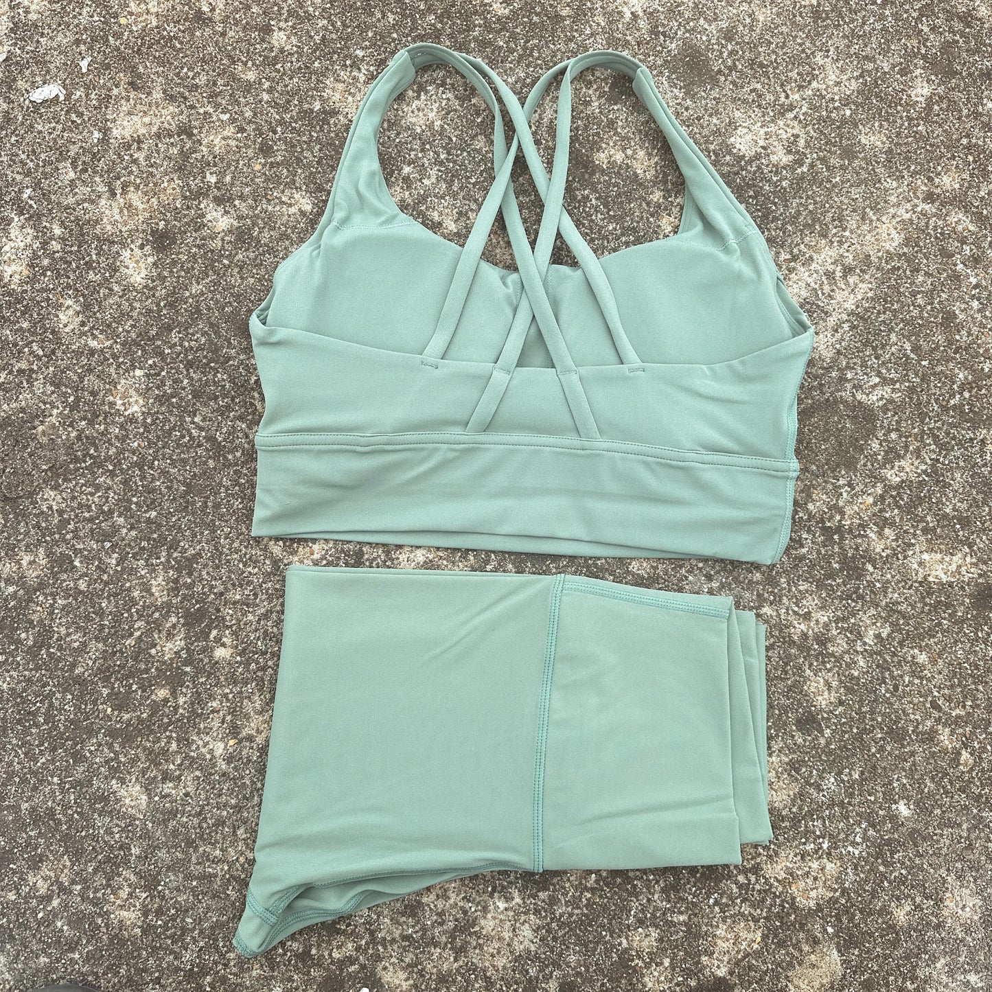 Gym Fitness Set Seamless High Waist Sports Bra Leggings