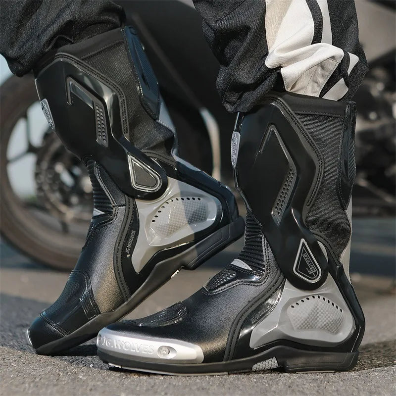 Motorcycle Cross Country Racing Boots For Safety And Performance