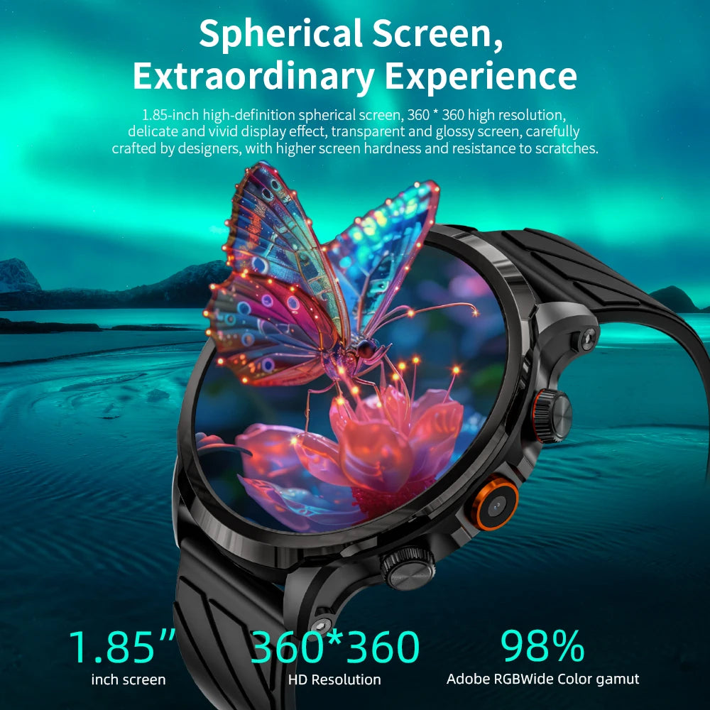 LOKMAT Android Smartwatch Phone 4G WiFi Camera Fitness Tracker