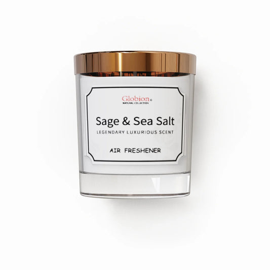 Sage And Sea Salt Scented Aromatherapy Candle Jar Gift