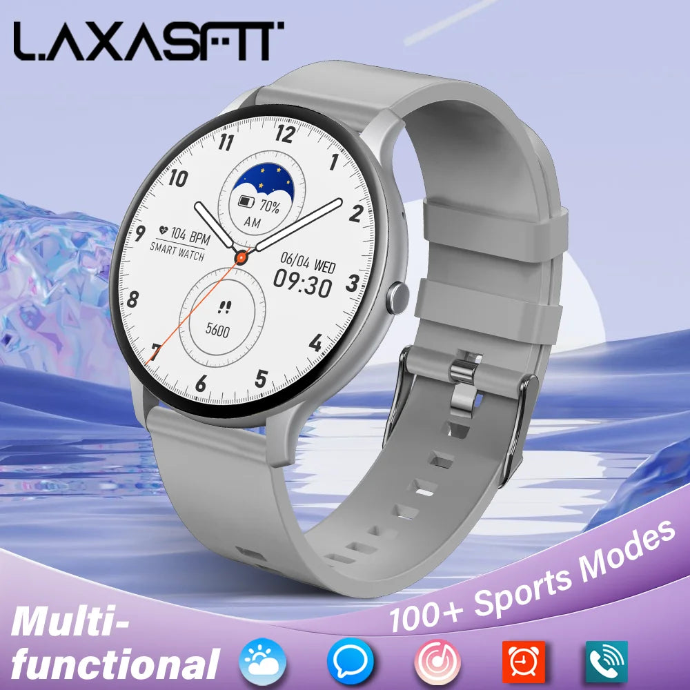 LAXASFIT Womens Smart Watch Bluetooth Talk Touch Screen IP68