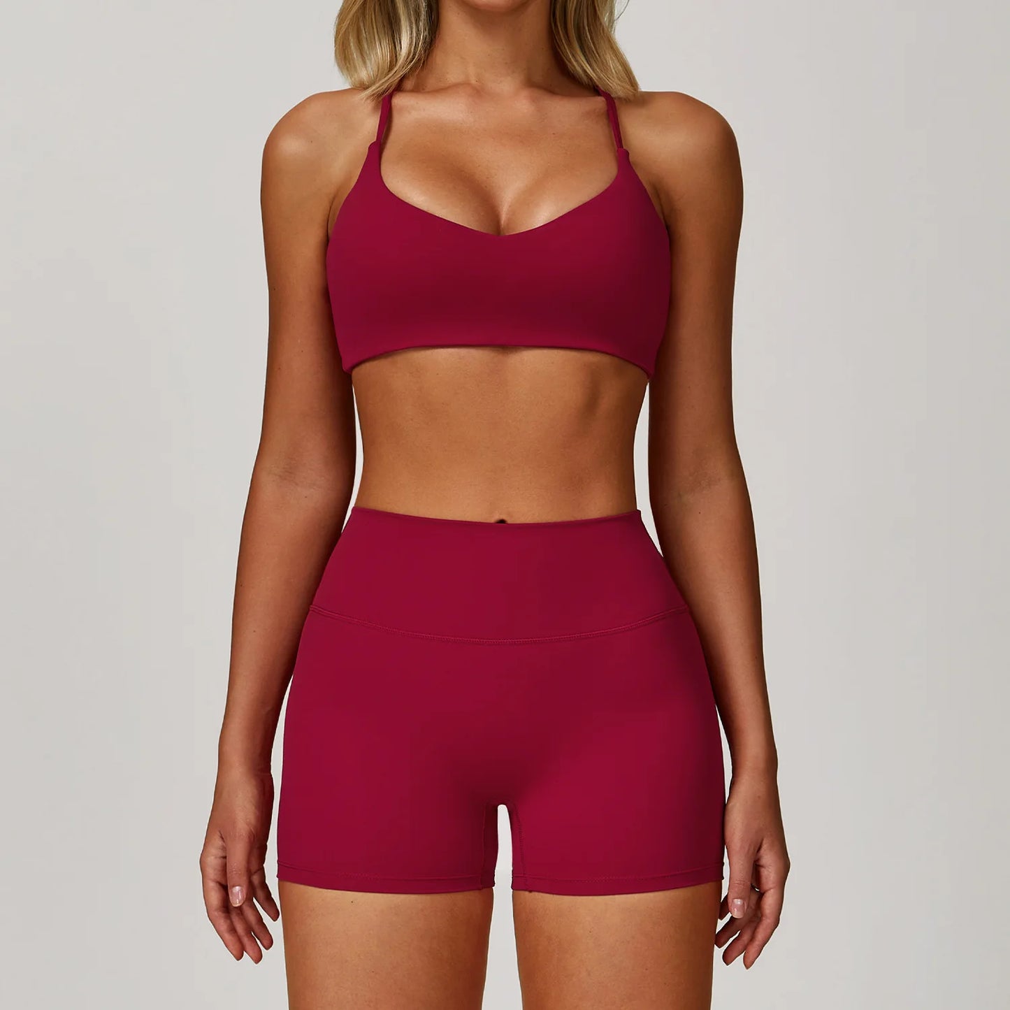 Women Yoga Set 2 Pieces Sports Bra Jacket Leggings