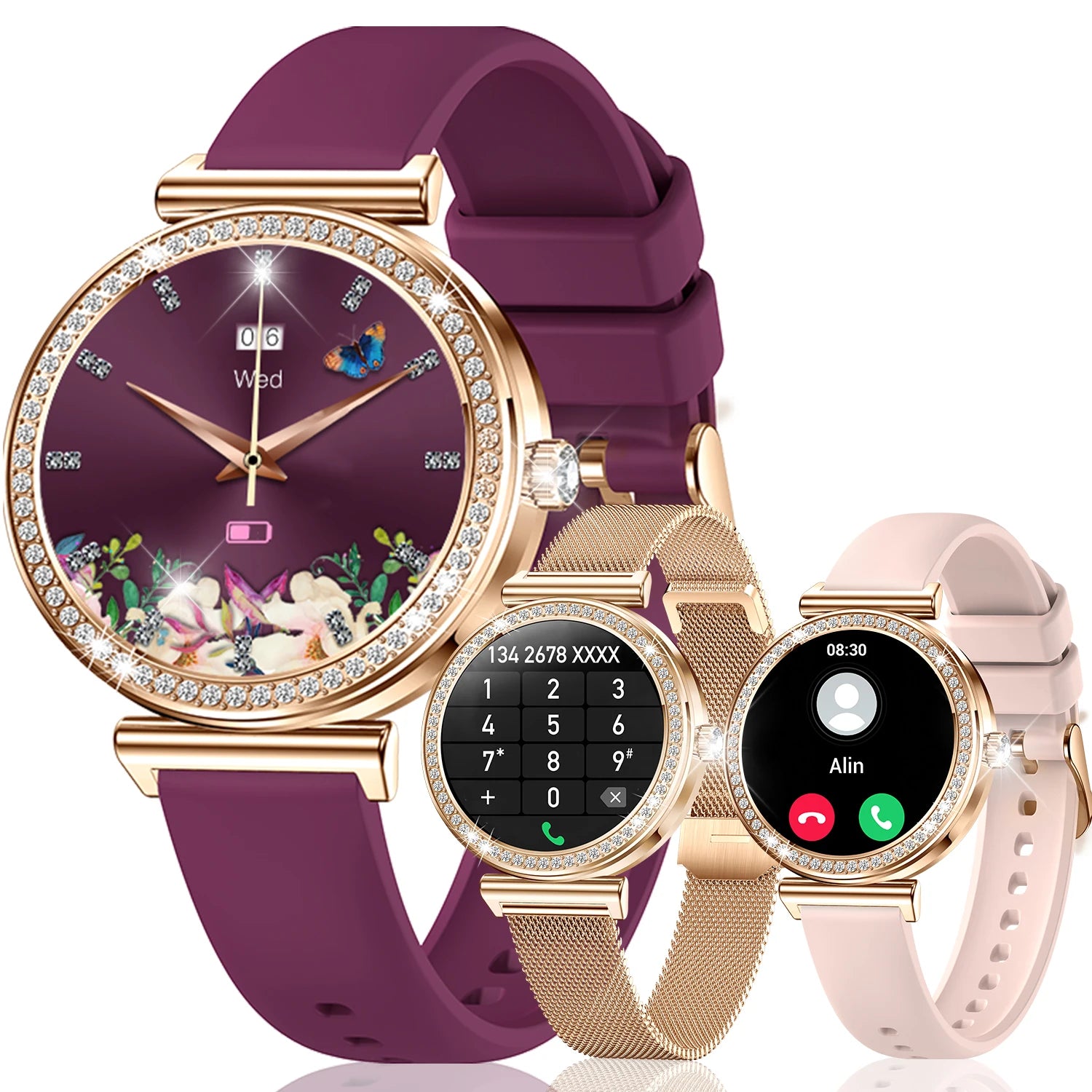 INNOFOVO Women Smartwatch With Wireless Calls And Comprehensive Activity Tracking