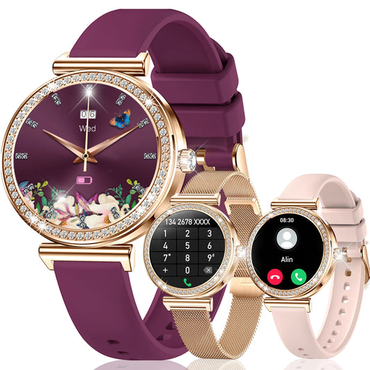 INNOFOVO Women Smartwatch With Wireless Calls And Comprehensive Activity Tracking
