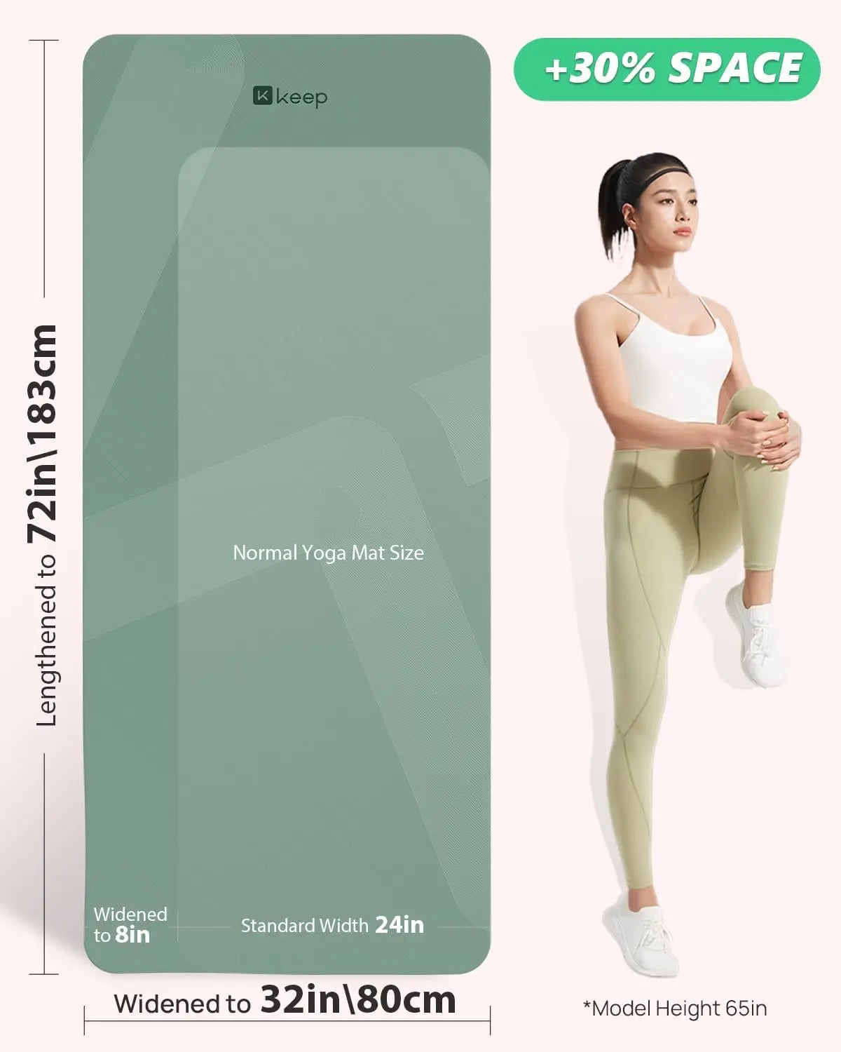 Yoga Mat Non Slip Eco Friendly For Pilates And Fitness