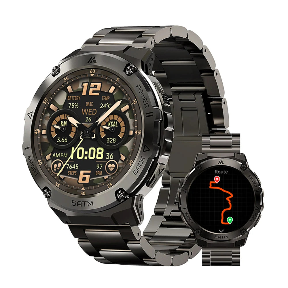 HIDAMEL T3E GPS Smartwatch DesignedFor Men With Altimeter AMOLEDDisplayTech Waterproofing